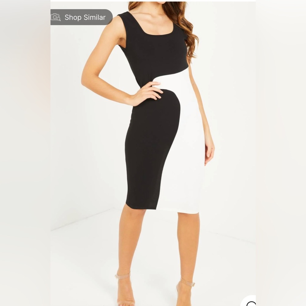 Quiz Swirl Bodycon Midi Dress- 10
